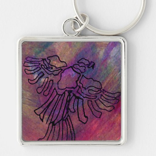 Wild Bird Ribbon Series CricketDiane Art & Design Keychain
