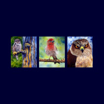 Wild Birds Watercolor Print