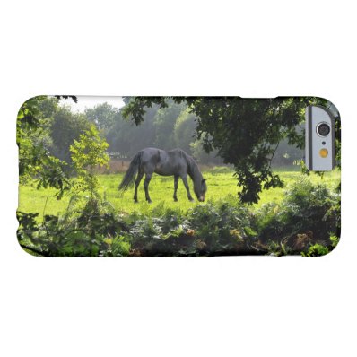 Wild Black New Forest Pony - Grazing Horse U.K. Barely There iPhone 6 Case