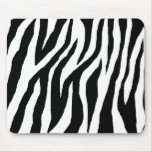 Wild Black & White Zebra Mouse Pad