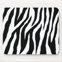 Wild Black & White Zebra Mouse Pad