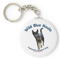 Wild Blue Catahoula Dog Key Chains