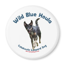 Wild Blue Catahoula Dog Refrigerator Magnet