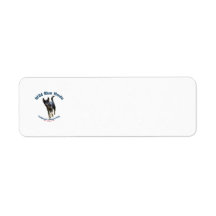 Wild Blue Catahoula Dog Return Address Labels