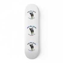 Wild Blue Catahoula Dog Skate Board Deck