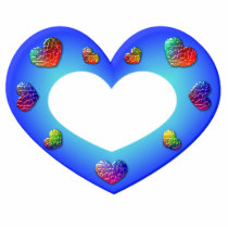 Wild Blue Heart photo sculptures by Love_em_Hearts Wild Blue Heart photo sculptures