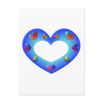 Wild Blue Heart postcards by Love_em_Hearts Wild Blue Heart postcards