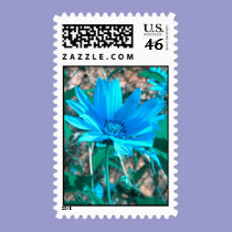 Wild Blue Sunflower Postage stamps