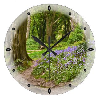 Wild Bluebells Wallclocks