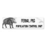Wild Boar, Defensive Stance Bumper Sticker