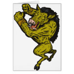 wild boar man fighting attacking cards