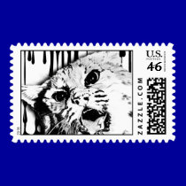 wild cat drawing stamps