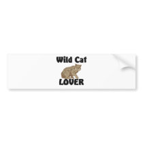 Wild Cat Lover bumper stickers by AnimalShirts Wild Cat Lover bumper stickers