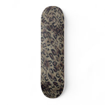 Wild Cat Print Skateboard Deck