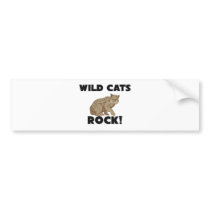 Wild Cats Rock bumper stickers by AnimalShirts Wild Cats Rock bumper stickers