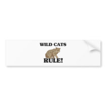 WILD CATS Rule! bumper stickers by AnimalShirts WILD CATS Rule! bumper stickers