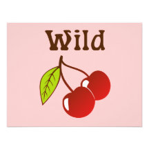 Wild Cherries Custom Invites