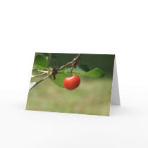 Wild Cherry blank notecard