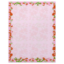 Wild Cherry Stationery letterhead by Retrofort Wild Cherry Stationery letterhead
