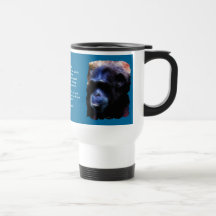 Wild Chimpanzee & Wildlife Poem Travel Mug