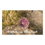 Wild Chive on the Rocks; Customizable Rectangular Sticker