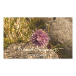 Wild Chive on the Rocks; Yukon Territory Souvenir Rectangle Stickers