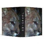 Wild Cougar Personalized Binder