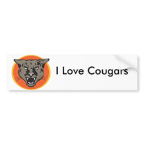 Wild Cougars from Junglewalk..com bumper stickers