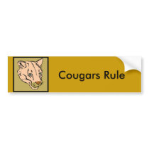 Wild Cougars from Junglewalk..com bumper stickers