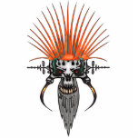 Wild Cyber Skull With Tusks Cut Outs
