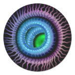 Wild Eye Sticker -  Green Pupil,  Turquoise Iris