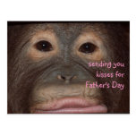Wild Father's Day Kisses postcards