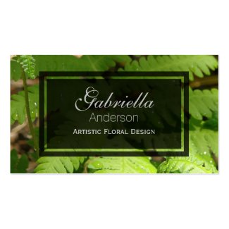 Wild Fern Nature Business Cards