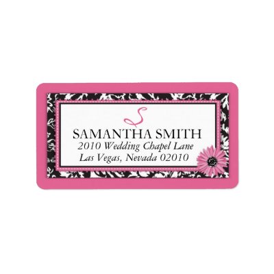 Wild Flower Address Label