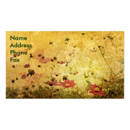 Wild Flower Business Cards