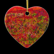Wild Flower Field Painting - Ornaments ornaments