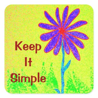 Wild Flower Keep It Simple Stickers