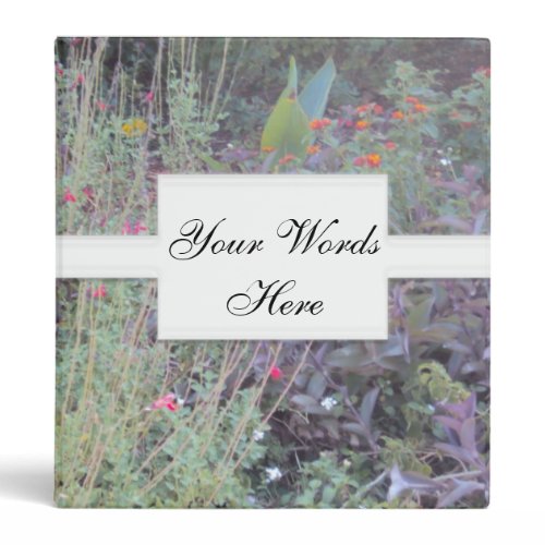 Wild Flower Photo Binder binder