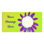 Wild Flower photo card template