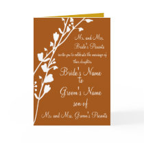 Wild Flower Wedding Invitation cards by samack Wild Flower Wedding Invitation cards