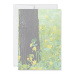 Wild flowers and tree, Sherbrooke, Quebec, Canada Personalized Invitation