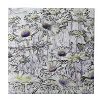 Wild flowers tiles