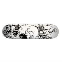 Wild Flowers Custom Skate Board