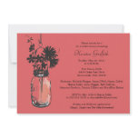 Wild flowers &amp; Mason Jar Bridal Shower Personalized Announcements