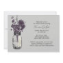Wild flowers & Mason Jar Bridal Shower Personalized Invitations