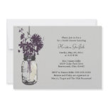 Wild flowers &amp; Mason Jar Bridal Shower Personalized Invitations