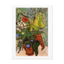 Wild Flowers, Thistles in Vase, Vincent van Gogh Postcard