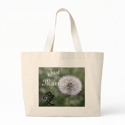 Wild Flowers Wedding Invitations and Favors Tote Bags