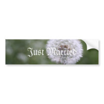 Wild Flowers Wedding Invitations and Favors bumper stickers