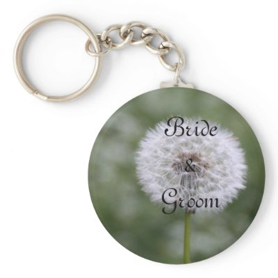 Wild Flowers Wedding Invitations and Favors Keychains